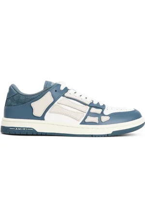 AMIRI Schoenen, Heren, Blauw, 41 EU, Leer, Blauwe Sneakers Verhogen Stijl Comfortabel