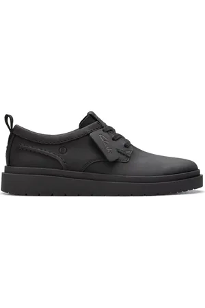 Clarks Schoenen, Heren, Zwart, 43 EU, Leer, Zwarte Vrijetijdssneakers voor Mannen