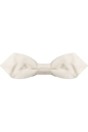 Dolce & Gabbana Accessoires, Heren, , ONE Size, Witte zijden stropdassen & vlinderdas