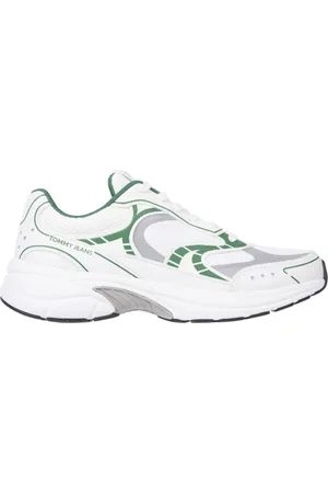 Tommy Hilfiger Schoenen, Heren, Wit, 43 EU, Polyester, Witte Sneaker 