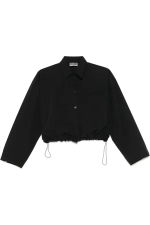 HERNO Blouses & Shirts, Dames, Zwart, M, Katoen, Casual Katoenen Overhemd voor Mannen