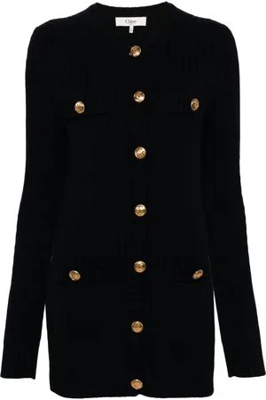 Chloé Kleedjes, Dames, Zwart, L, Stijlvolle Sweaters Collectie