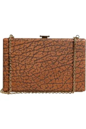Dolce & Gabbana Pre-owned, Dames, Bruin, ONE Size, Leer, Tweedehands leren schoudertassen