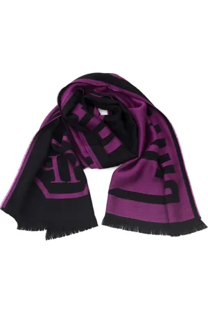 Philipp Plein Accessoires, Heren, Veelkleurig, ONE Size, Logo Sjaal Unisex Stola Viola