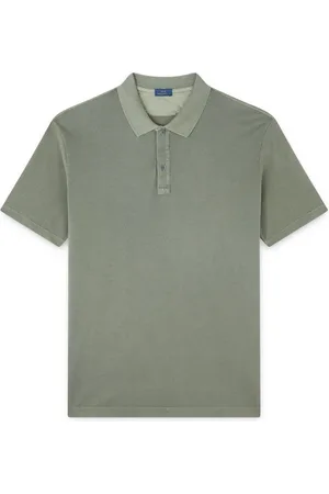 Paul & Shark Tops, Heren, Groen, S, Katoen, Katoenen Piqué Polo Shirt