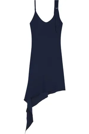 Courrèges Kleedjes, Dames, Blauw, S, Navy Knoopjurk