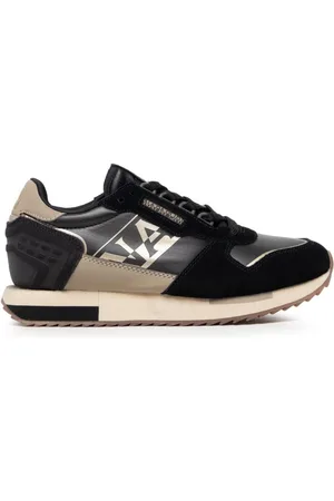 Napapijri Schoenen, Dames, Zwart, 37 EU, Leer, Egret Zwarte Leren Tennisschoenen