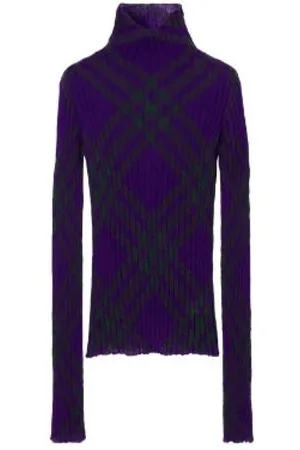 Burberry Truien, Dames, Paars, S, Stijlvolle Sweaters Collectie