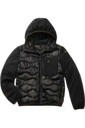 Blauer Jassen, Heren, Zwart, 2Xl, Heren Kort Gewatteerd Jack