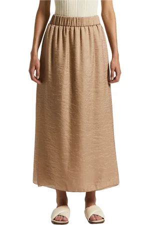 PESERICO SIGN Rokken, Dames, , S, Organza, Lange rok in vloeiende organza met nat effect