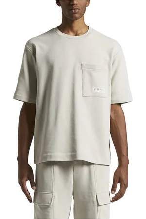 PESERICO SIGN Tops, Heren, , L, Katoen, Puur katoenen Franse badstof fleece t-shirt