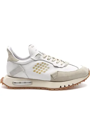 BE POSITIVE Schoenen, Heren, Wit, 43 EU, Witte Space Race Sneakers voor Mannen
