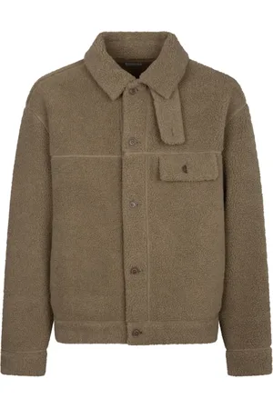 Burberry Jassen, Heren, , L, Fleece Shirt met Knoopsluiting
