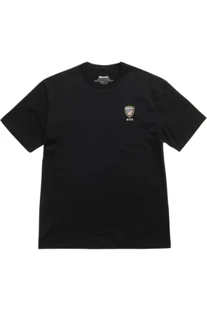 Blauer Tops, Heren, Zwart, XL, Katoen, Maxi Logo Zwart Katoen Jersey T-shirt