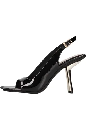 Jeffrey Campbell Schoenen, Dames, Zwart, 38 EU, Leer, Sandalen Zwart