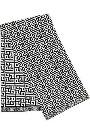 GAËLLE Accessoires, Dames, Zwart, ONE Size, Polyester, Monogram Jacquard Unisex Wit Fantasie