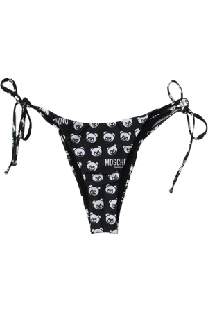 Moschino Badkleding, Dames, Zwart, L, Teddybeerprint Bikinibroekje