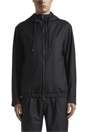 PESERICO SIGN Jassen, Heren, Blauw, S, Loro Piana technische gabardine jas