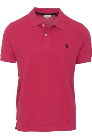 U.S. Polo Assn. Tops, Heren, Roze, 3Xl, Katoen, Casual Logo Sport Polo Shirt