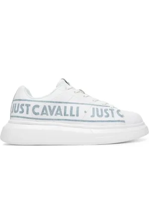 Roberto Cavalli Schoenen, Heren, Wit, 41 EU, Leer, Witte Sneakers Fondo Ursa Dis. D02
