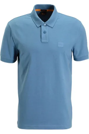 HUGO BOSS Tops, Heren, Blauw, 3Xl, Katoen, Slim Fit Polo Shirt Passenger Blauw