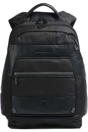 Piquadro Tassen, Dames, Zwart, ONE Size, Leer, Zwarte Unisex Laptoptas