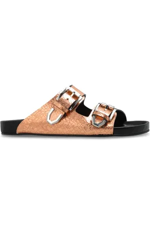IRO Schoenen, Dames, Geel, 41 EU, Leer, Slides Billie