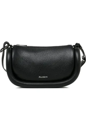 J.W.Anderson Tassen, Dames, Zwart, ONE Size, Leer, Zwarte Bumper Schoudertas