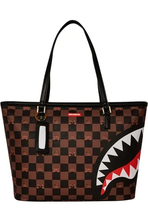 Sprayground Tassen, Dames, Veelkleurig, ONE Size, Leer, Eco Leren Tote Tas Check Peek