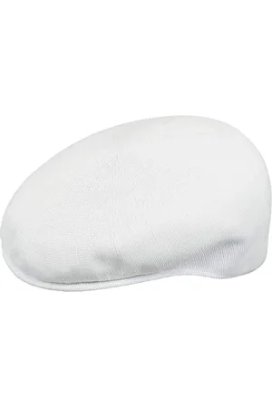 Kangol Accessoires, Dames, Wit, S, Leer, 504 Geventileerde Witte Unisex Hoed