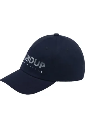Dondup Accessoires, Heren, Blauw, ONE Size, Katoen, Canvas Baseballpet Blauw Modern