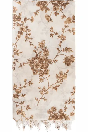 UMA WANG Accessoires, Dames, Veelkleurig, ONE Size, Bloemenprint Sjaal