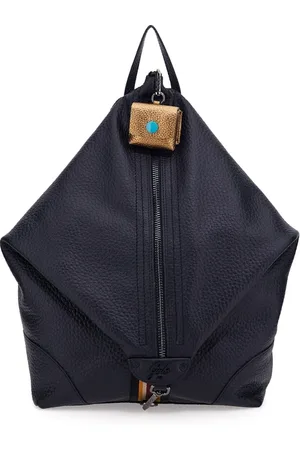 Gabs Tassen, Dames, Blauw, ONE Size, Katoen, Blauwe Dames Stadsrugzak met Ritssluiting