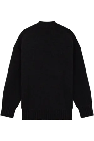 We11 Done Truien, Heren, Zwart, L, Zwarte Trui voor een Stijlvolle Look