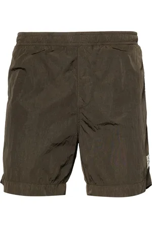 C.P. Company Korte broeken, Heren, Groen, S, Groene Beachwear Boxer Shorts