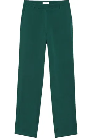 ANINE BING Broeken, Dames, Groen, S, Klassieke Smaragdgroene Broek