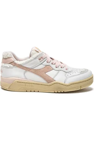 Diadora Schoenen, Dames, Roze, 39 EU, Katoen, Premium Stone Wash Natuurlijk Roze Dames Sneakers