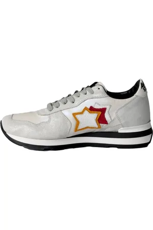 Atlantic Stars Schoenen, Dames, Veelkleurig, 38 EU, Leer, Casual Sneakers met Sterren