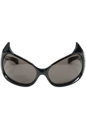 Balenciaga Pre-owned, Heren, Zwart, ONE Size, Nylon, Pre-owned Acetate sunglasses