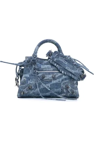 Balenciaga Pre-owned, Dames, Blauw, ONE Size, Denim, Pre-owned Denim balenciaga-bags