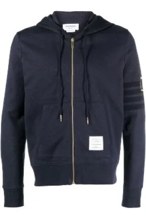 Thom Browne Sweatshirts & Hoodies, Heren, Blauw, XL, Stijlvolle Jassen voor Mannen