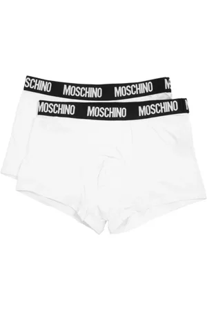 Moschino Ondergoed, Heren, Wit, 2Xl, Katoen, Katoen Stretch Boxershort 2-Pack