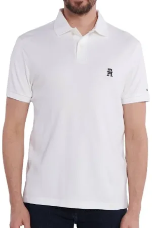 Tommy Hilfiger Tops, Heren, Wit, XL, Witte T-shirts en Polos
