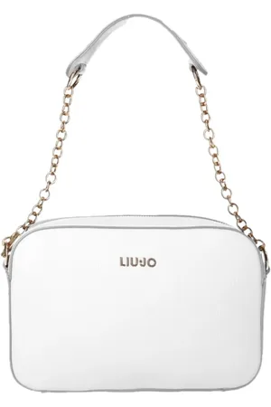 Liu Jo Tassen, Dames, Wit, ONE Size, Leer, Witte Schoudertas Stijlvol