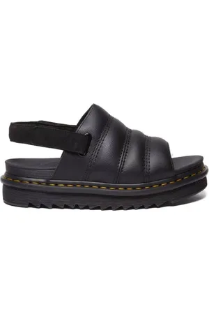 Dr. Martens Schoenen, Dames, Zwart, 41 EU, Athena Platte Sandalen in Zwart
