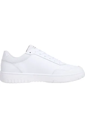Tommy Hilfiger Schoenen, Heren, Wit, 43 EU, Leer, Witte Core Sneaker