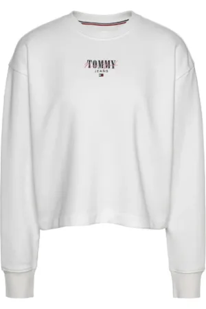 Tommy Hilfiger Sweatshirts & Hoodies, Dames, Wit, XS, Stijlvolle Sweaters Collectie