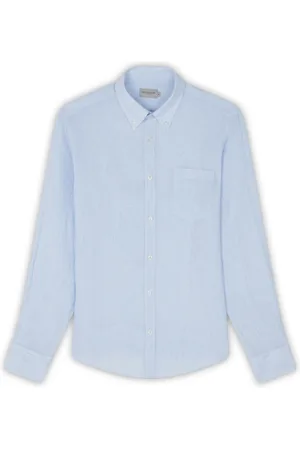 Paul & Shark Overhemden, Heren, Blauw, 4Xl, Linnen, Seersucker overhemd voor zomerse sfeer