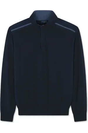 Paul & Shark Truien, Heren, Blauw, S, Polyester, Zachte Typhoon Platinum Sweater