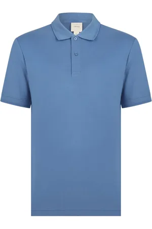 Calvin Klein Tops, Heren, Blauw, 2Xl, Katoen, Blauw Polo Shirt voor Mannen